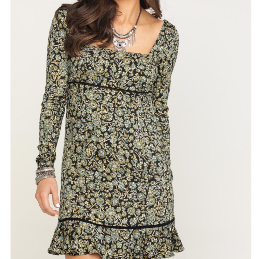 Free People Boheme Long Sleeve Mini Dress - Picture 8 of 13